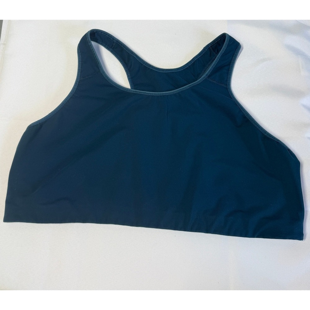 Old Navy Active Womens 4X Teal Blue Racerback Sports Bra Low Impact Activewear